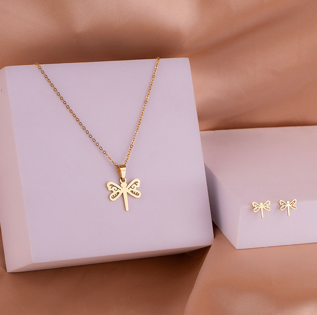 Juego Libélula Dorado Ref:G390