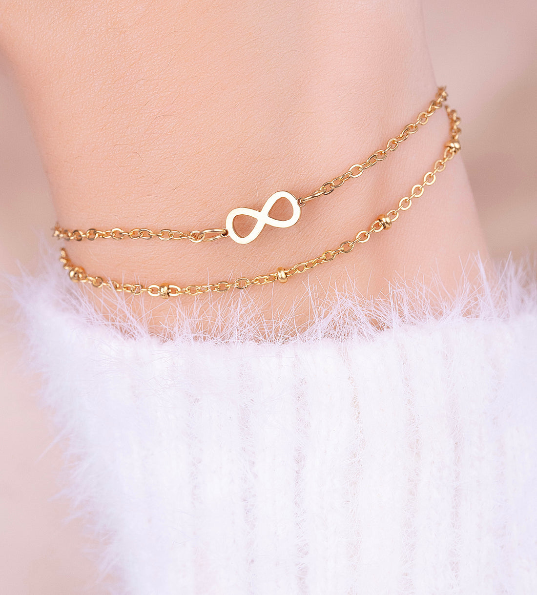 Pulsera Infinito Dorada Ref: I074