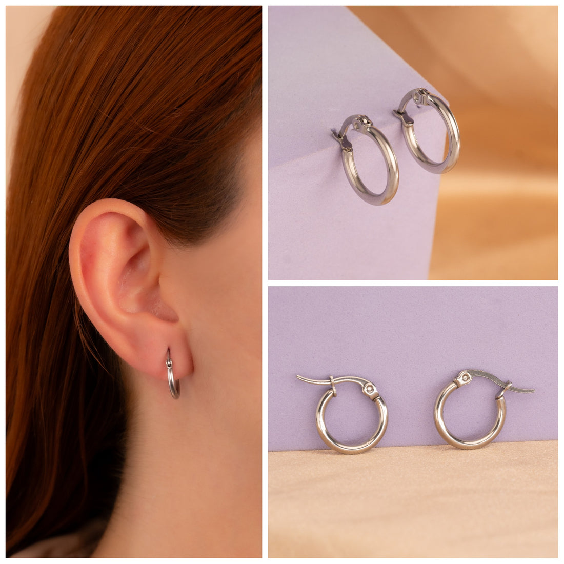 Candongas 15 mm Plateadas Ref: B2023