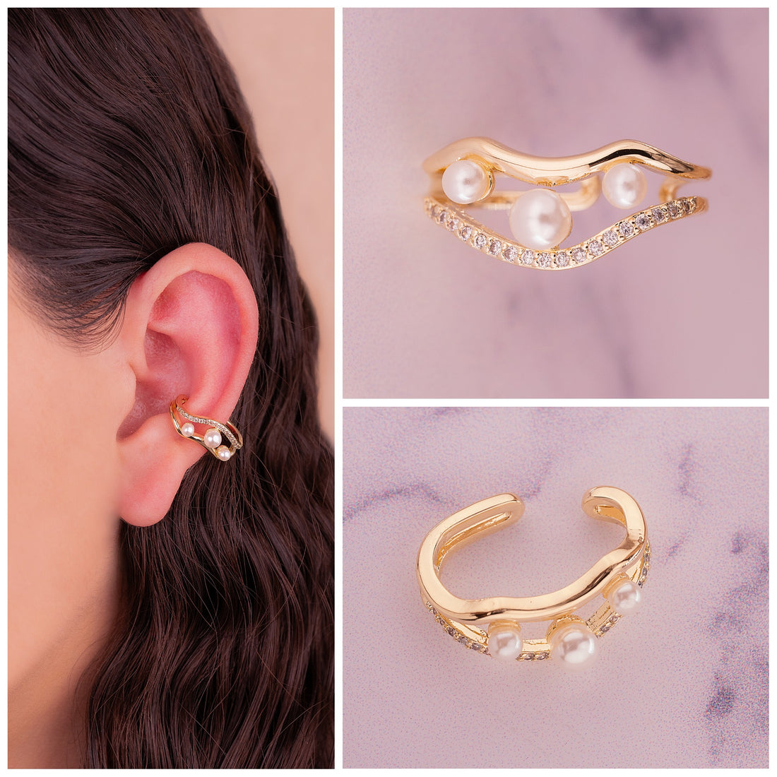 Ear Cuff Greta Dorado Ref: E150