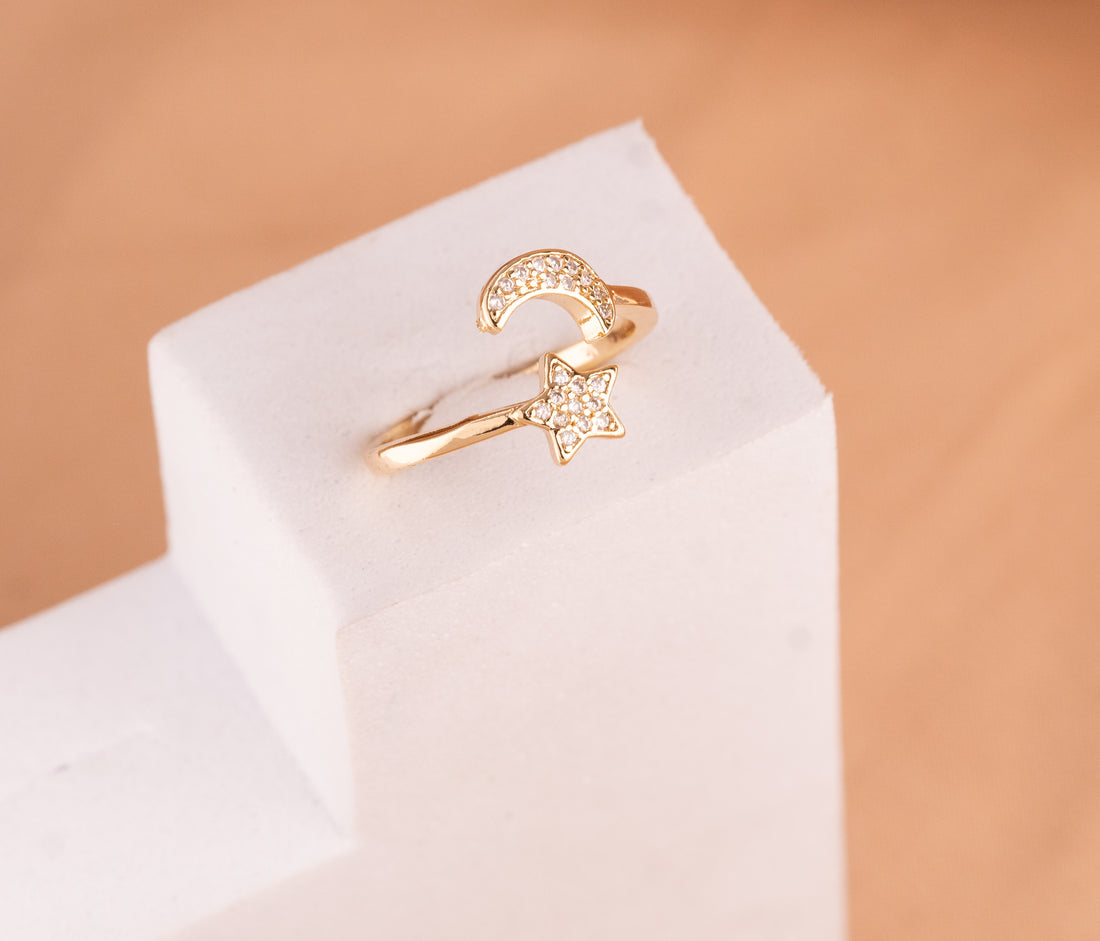 Anillo Luna Estrella Circones Ref:A2580