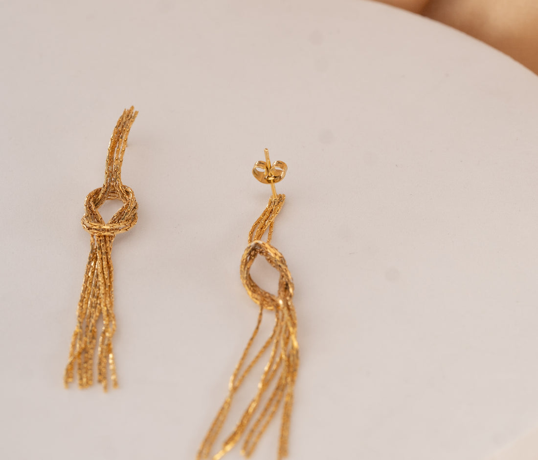 Aretes Damiana Dorados Ref: B1438