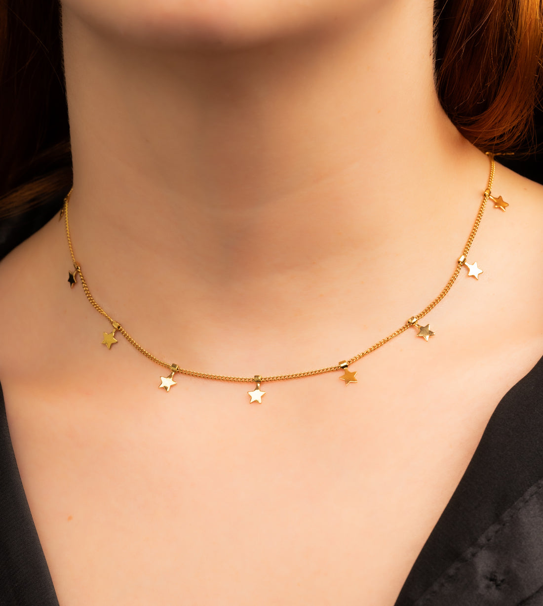 Chocker Estrellitas Dorado Ref:C343