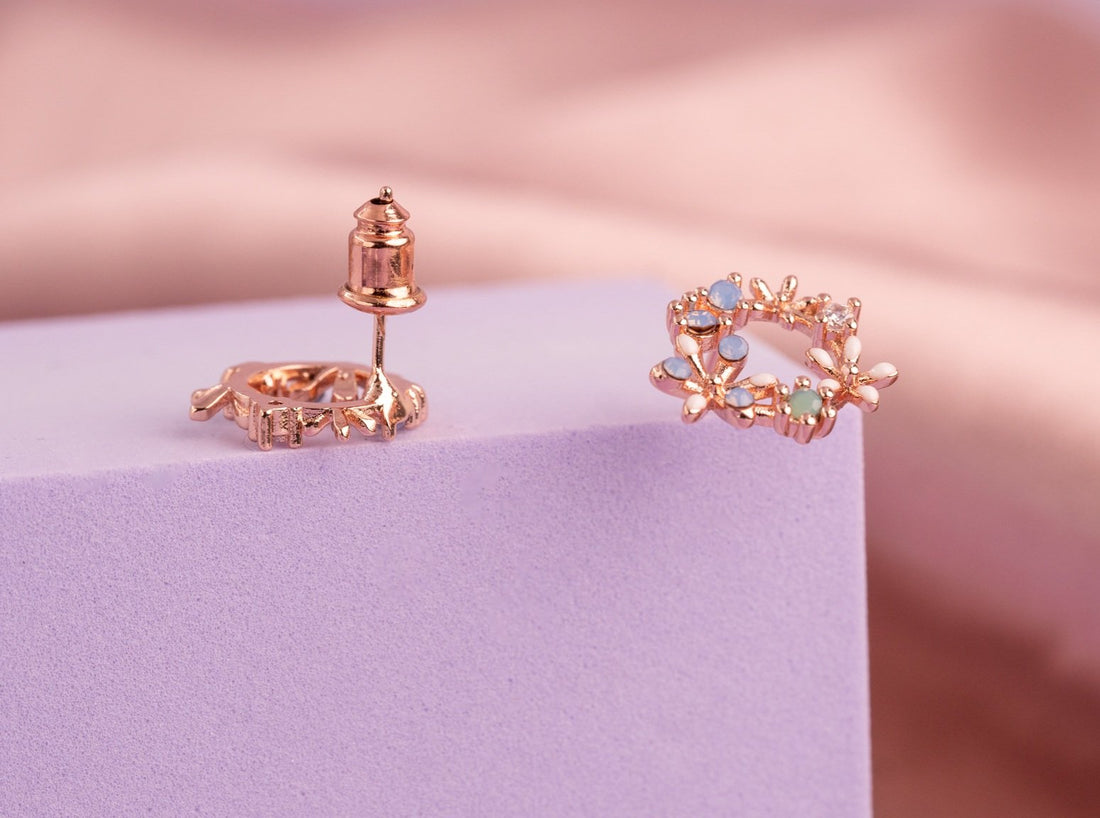 Aretes Romelia Oro Rosa Ref: B2522