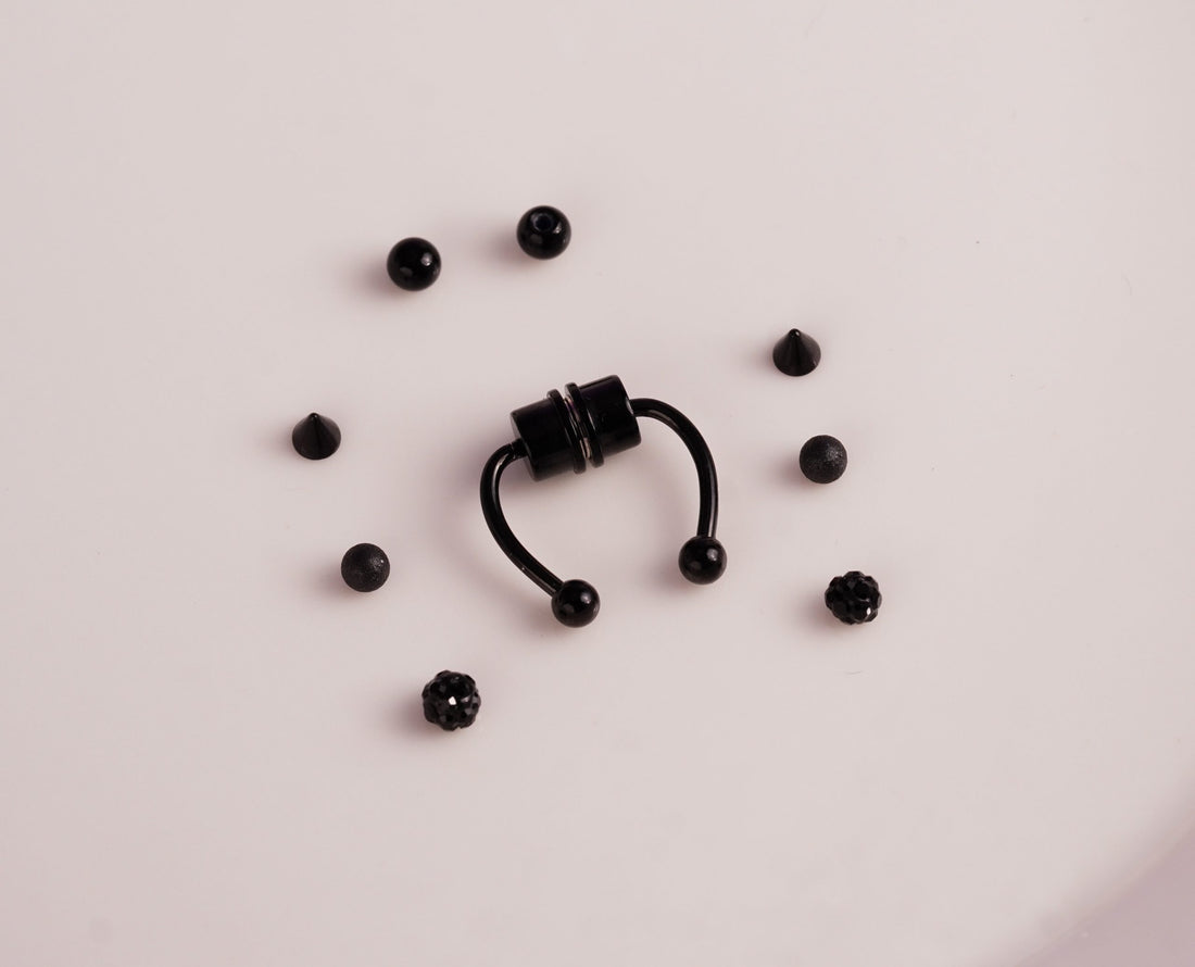 Septum  Magnético Falso Negro Ref: H328