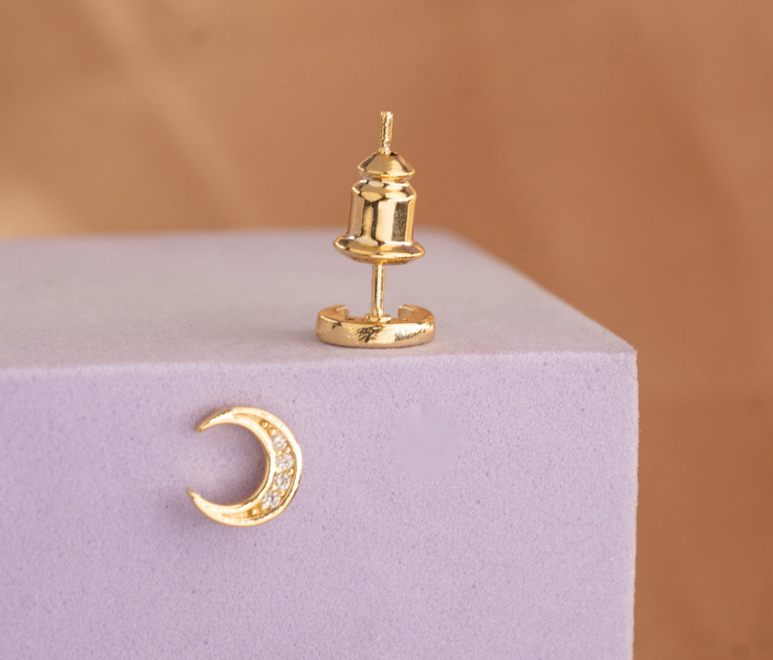 Topitos Media Luna Dorados Ref: L1151