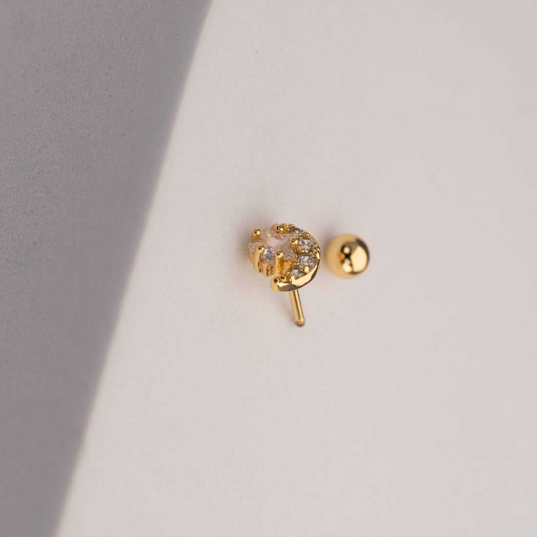 Piercing Luna Estrella Dorado Ref: H1107