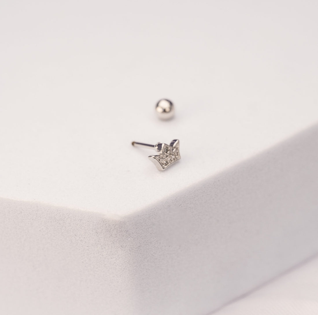 Piercing Corona Plateado Ref: H1087