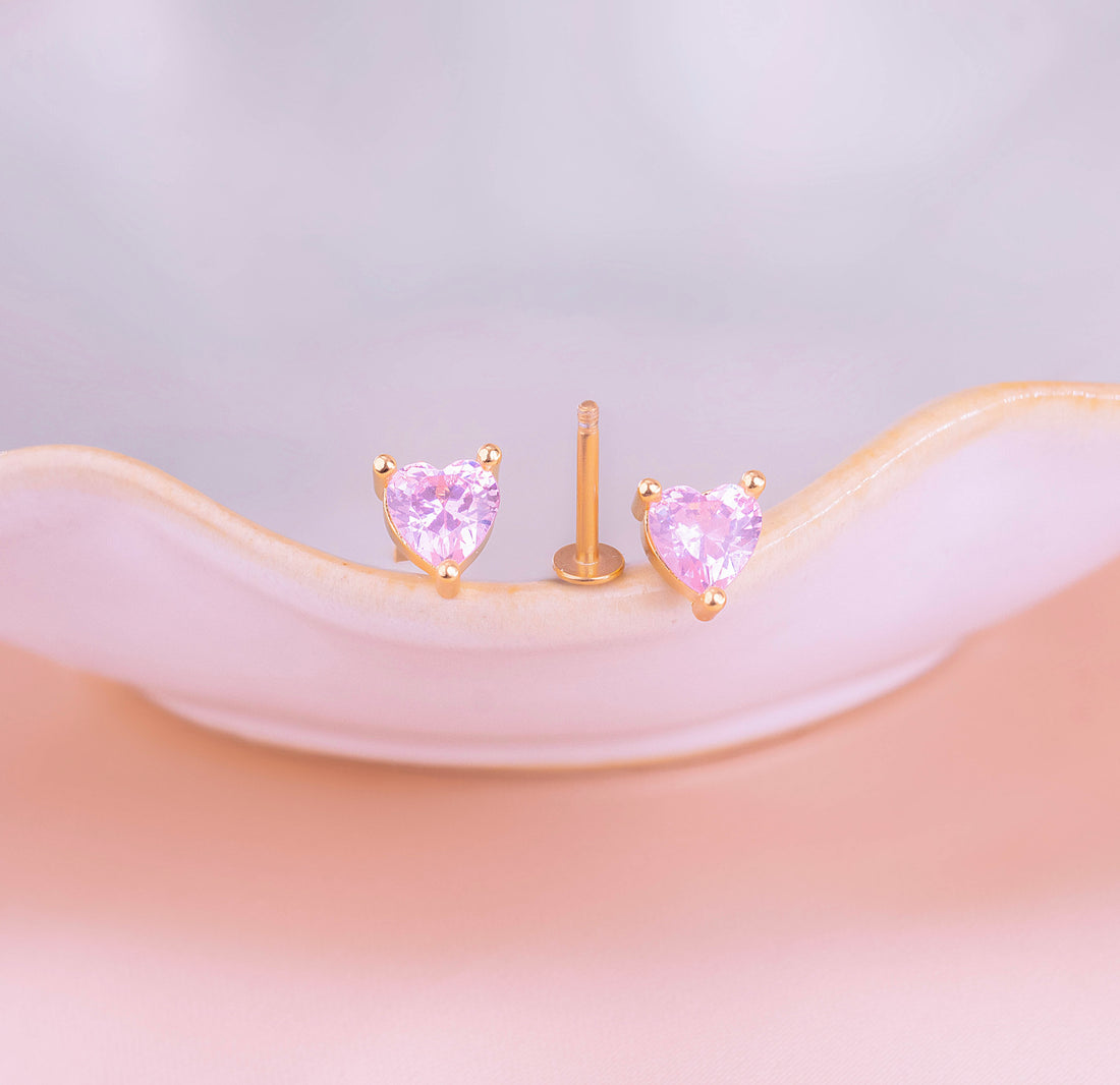 Topitos Seguridad Corazones Rosados Ref: L716