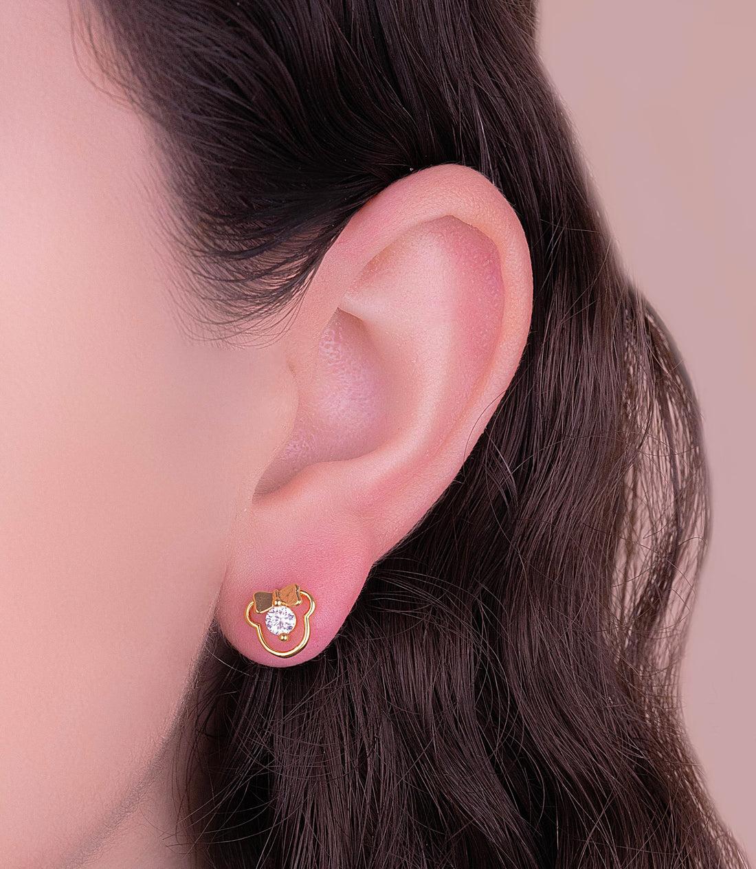 Topitos Seguridad Minnie Dorados Ref: L655