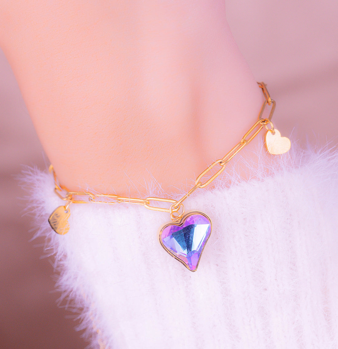 Pulsera Corazón Azul Ref:I050