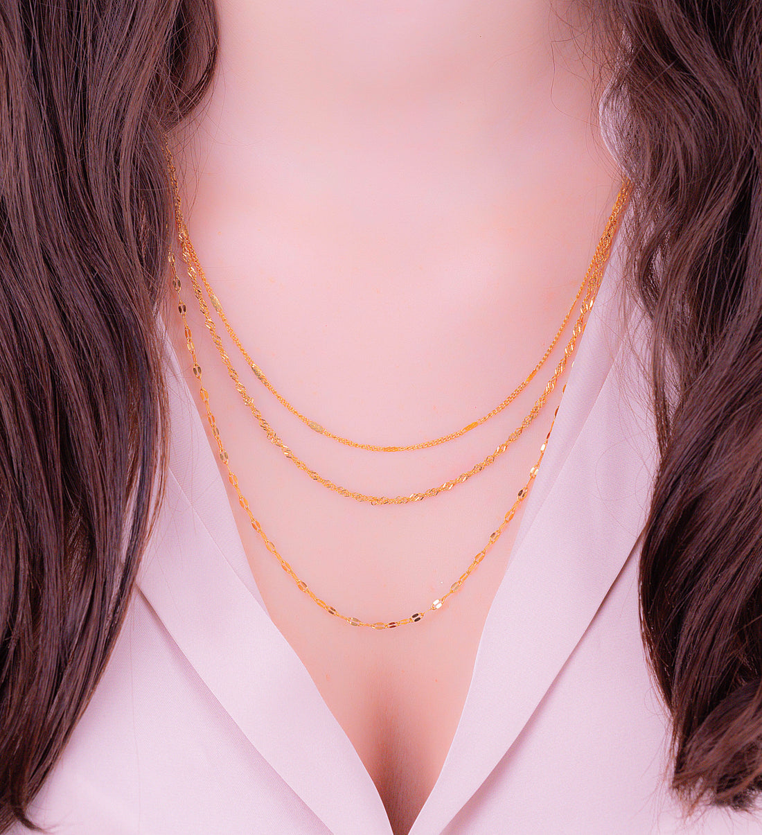 Cadenita Triple Dorada Ref: C525