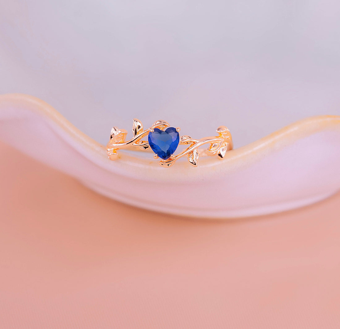 Anillo Corazón Azul Ref: A1881