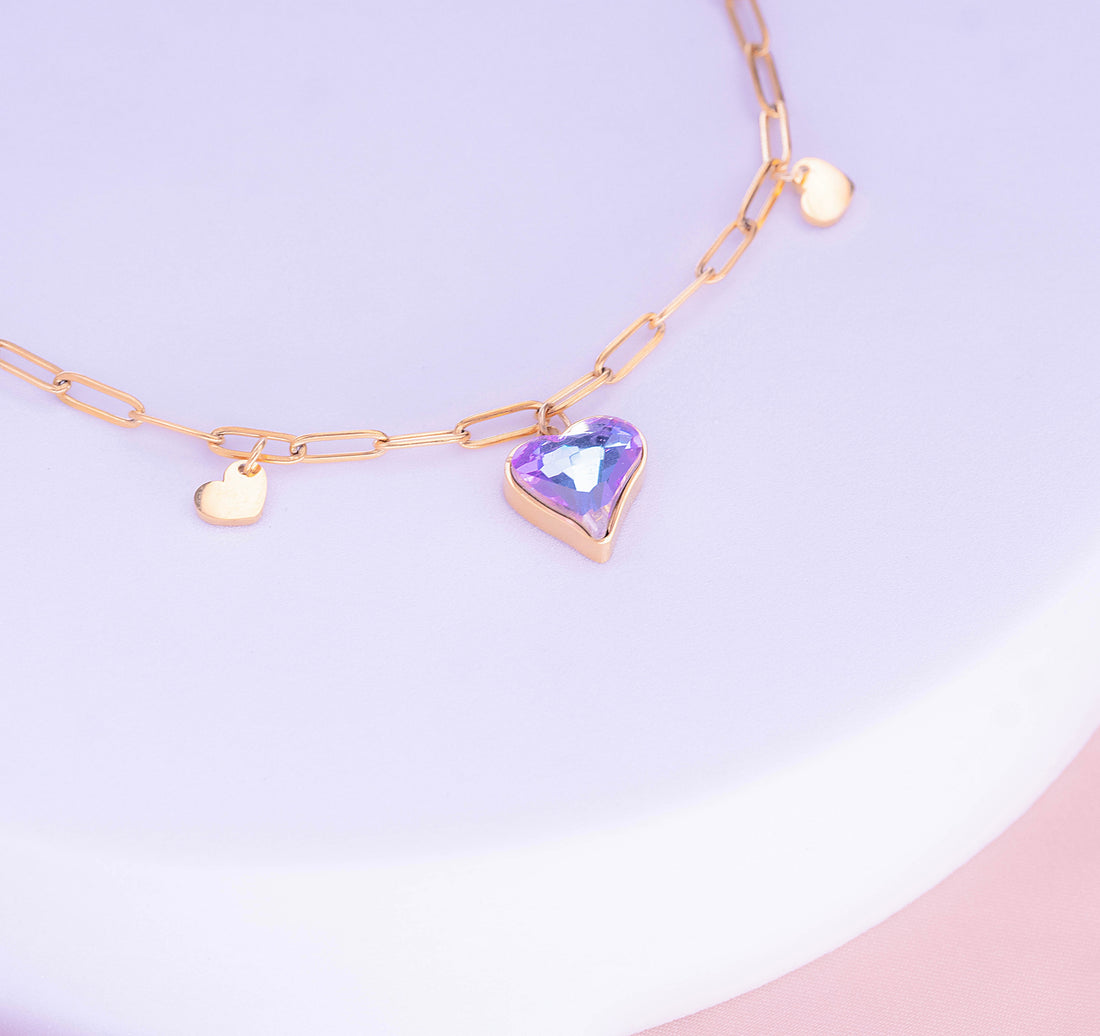 Pulsera Corazón Azul Ref:I050