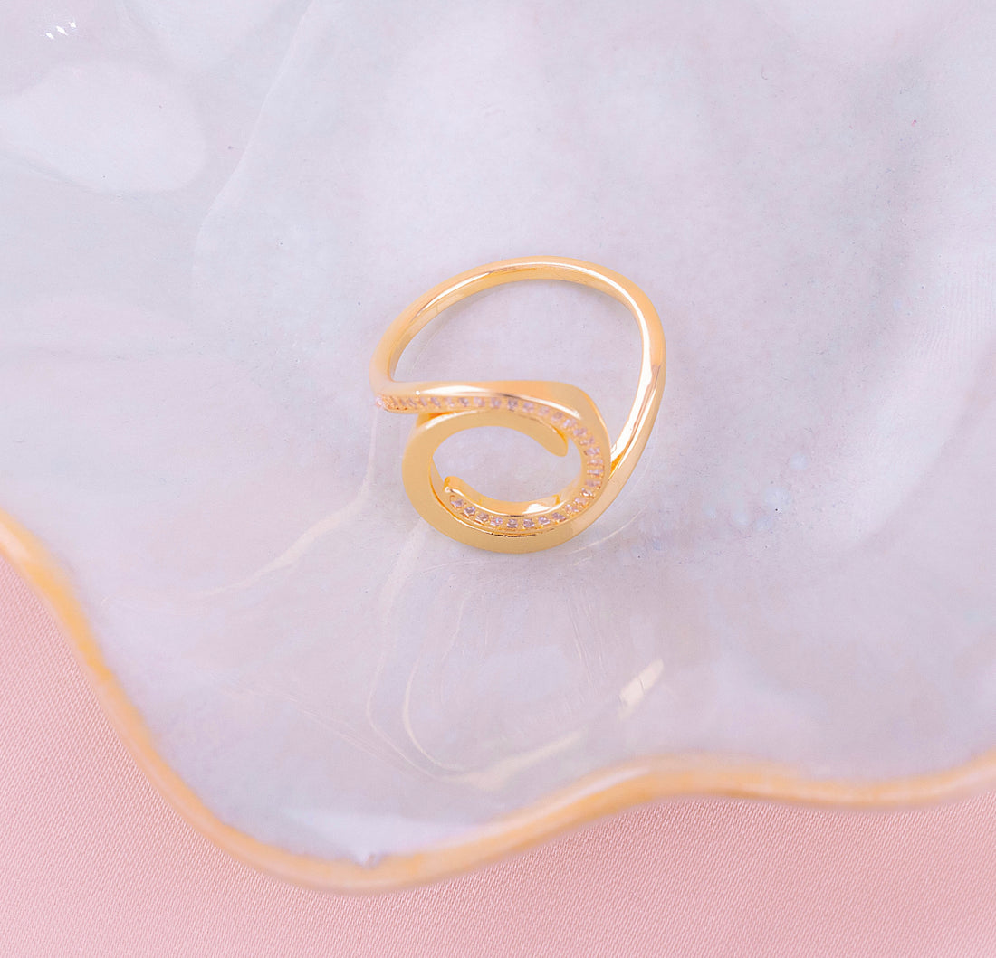 Anillo Athena Dorado Ref:A703