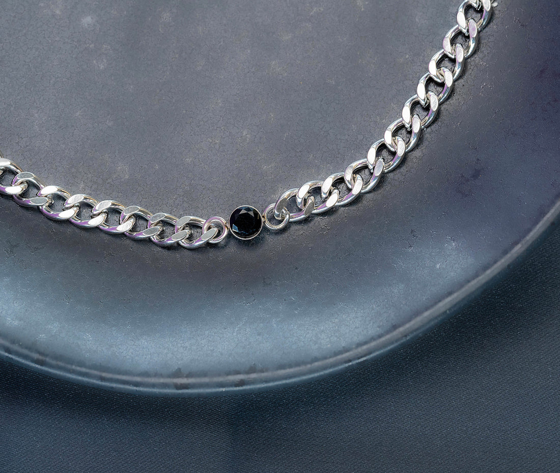 Pulsera Piedra Negra Hombre Ref:F886