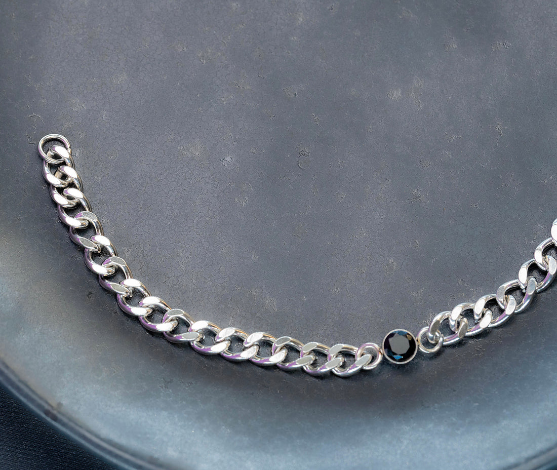 Pulsera Piedra Negra Hombre Ref:F886