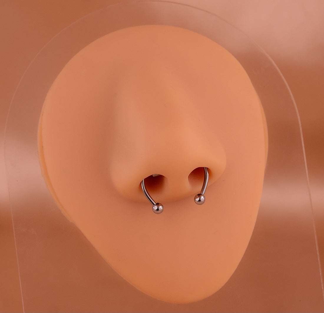 Septum Magnético Falso Eira Plateado Ref: H729