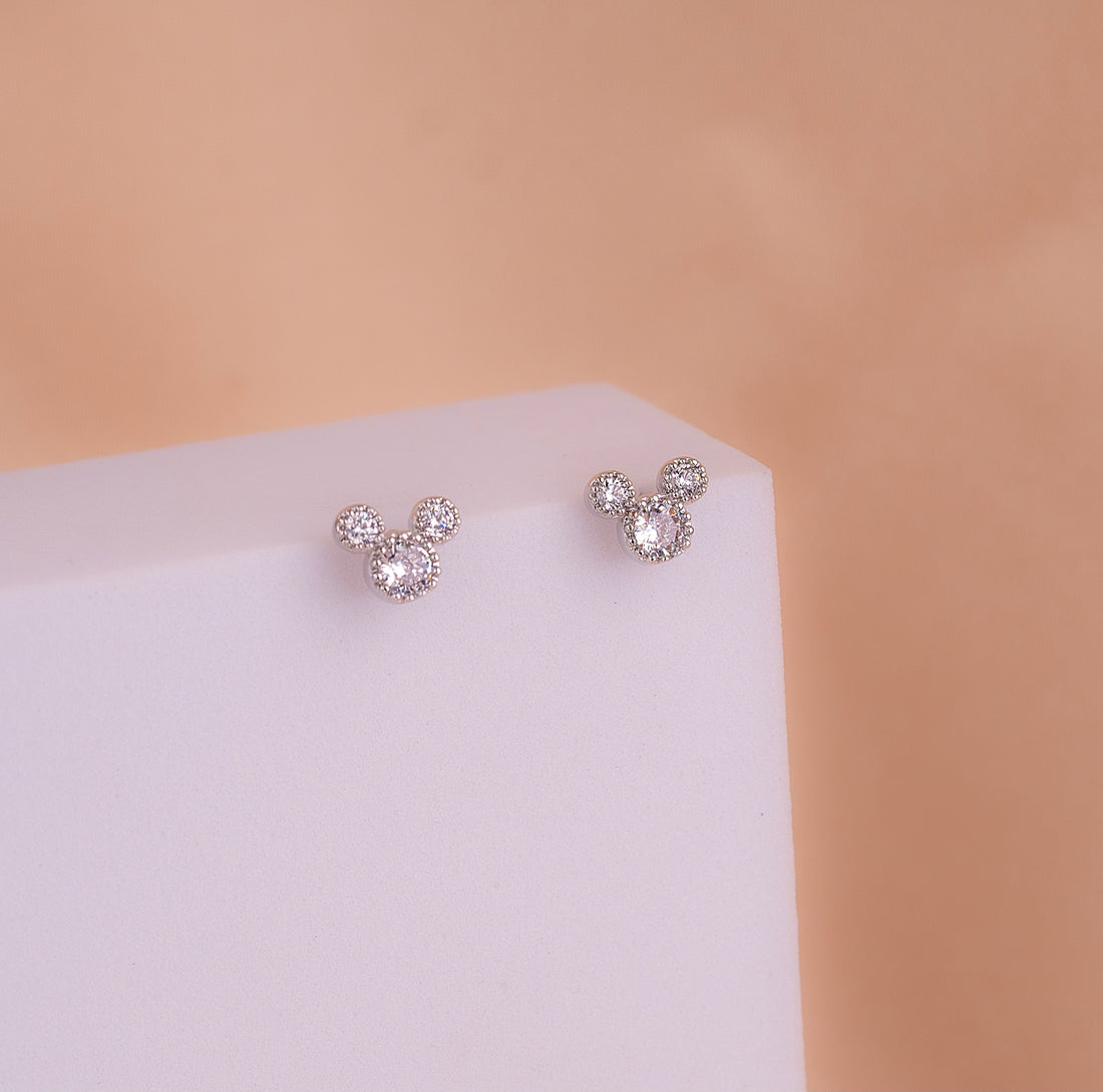 Topitos Mickey Plateados Ref:L1414