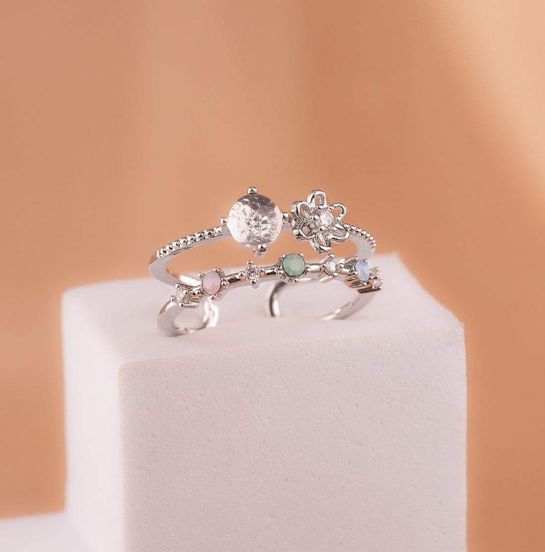 Anillo Lizzy Plateado Ref: A2900