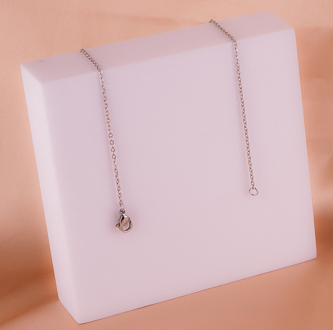 Cadena Luna Estrella Plateada Ref: C884