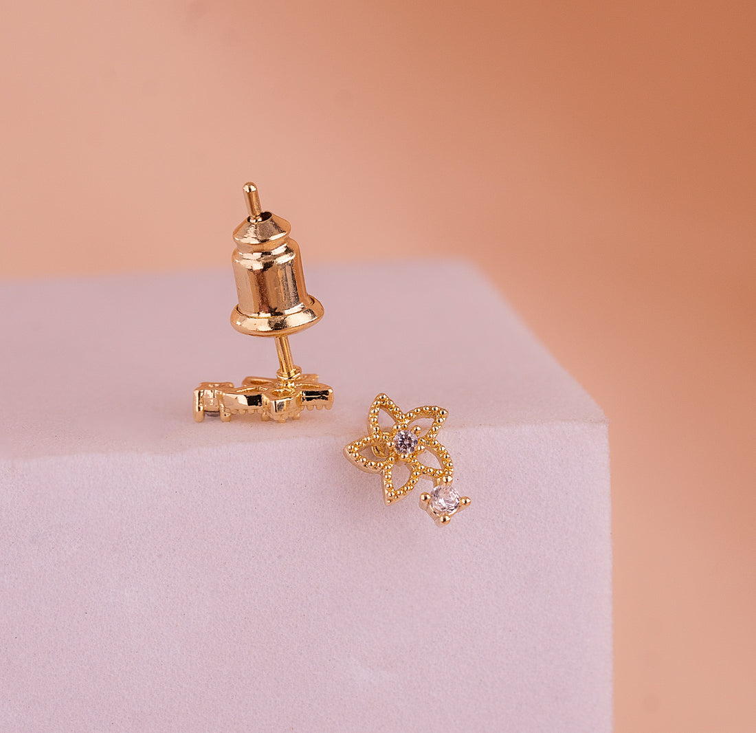 Topitos Flor Dorados Ref: L179