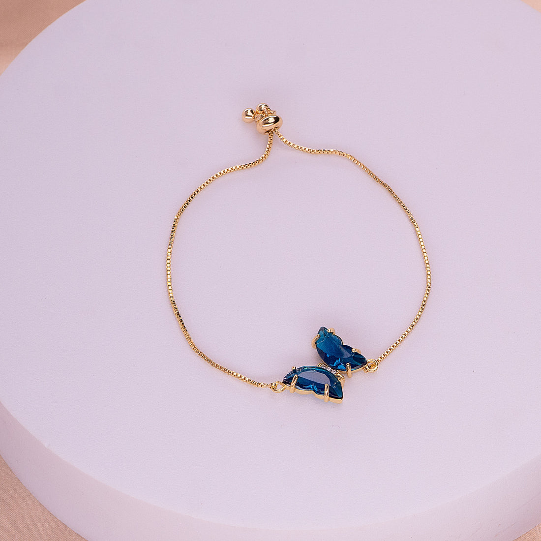 Pulsera Mariposa Azul Ref: I711