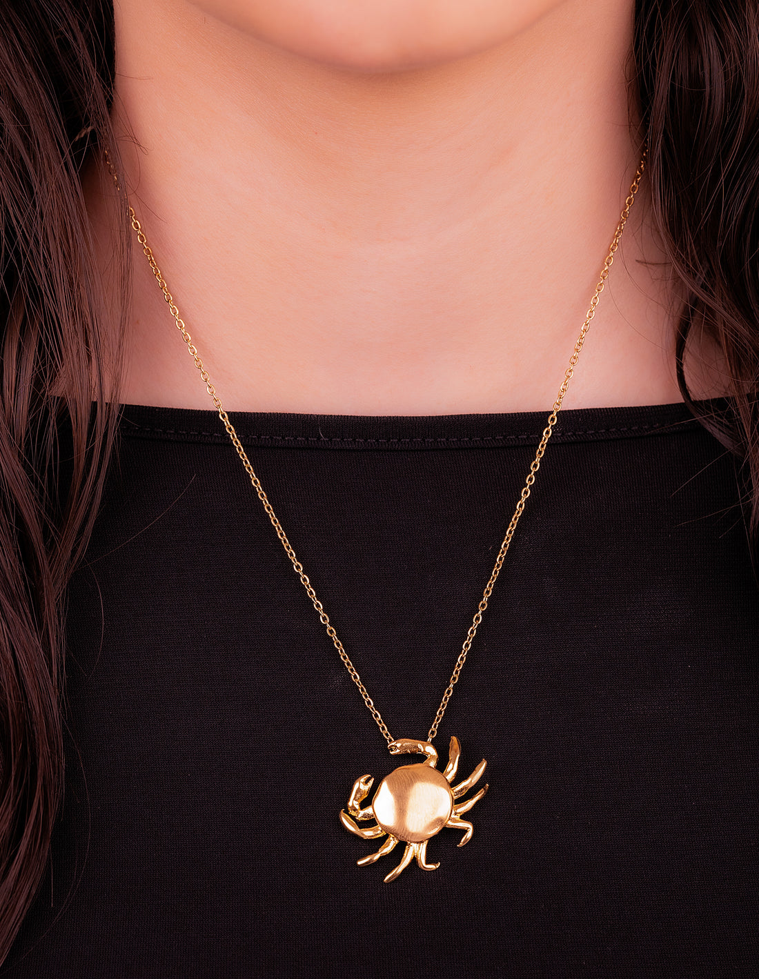 Collar Cangrejo Dorado Ref: D108