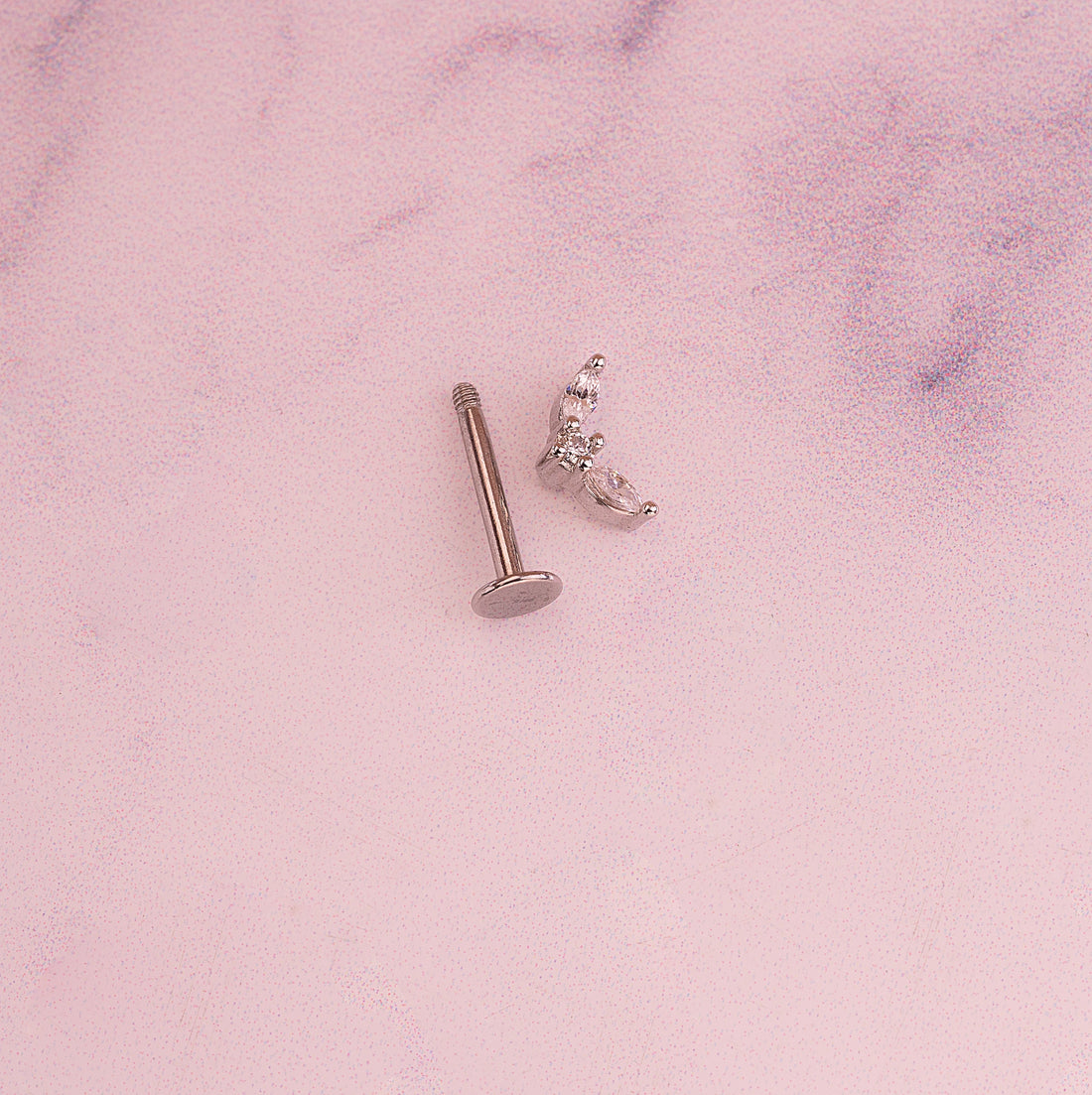 Piercing Cola De Pez Plateado Ref: H1008