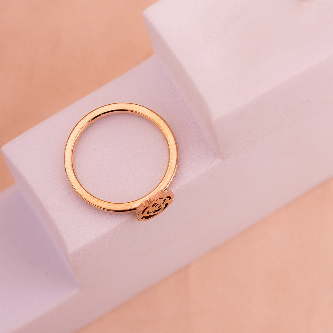 Anillo Rosa Oro Rosa Ref: A643