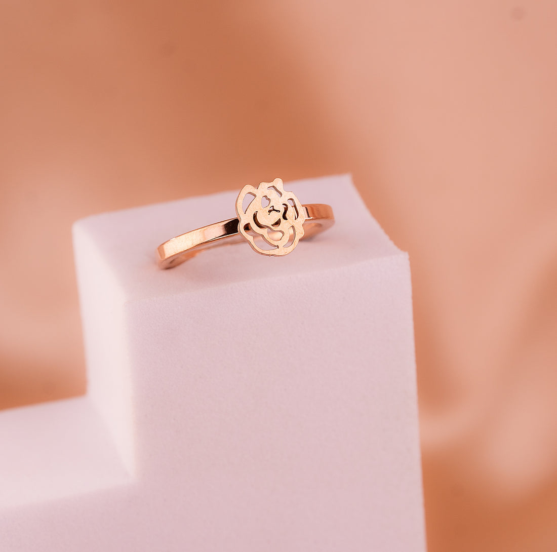 Anillo Rosa Oro Rosa Ref: A643