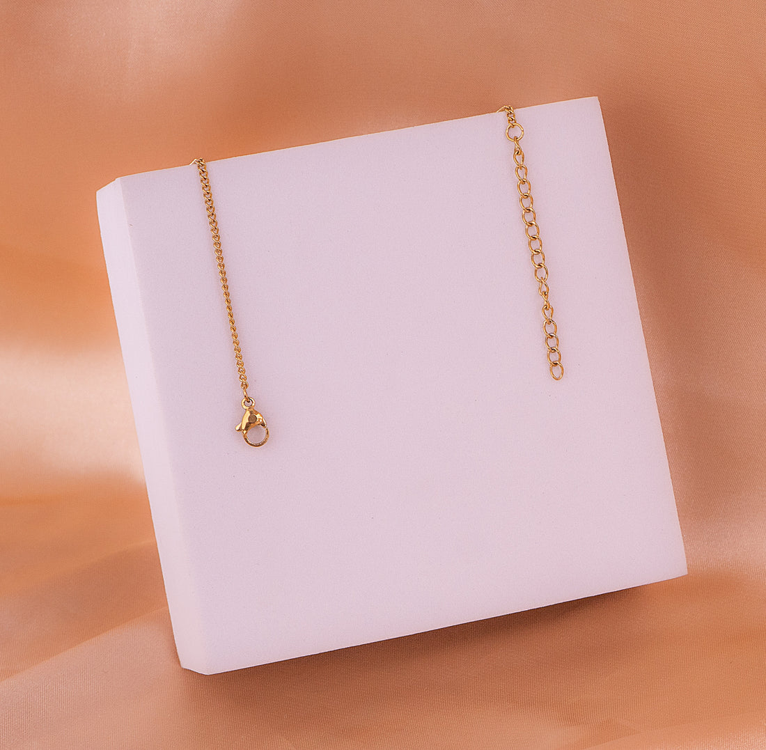 Cadena Corazón Alas Dorada Ref: C047