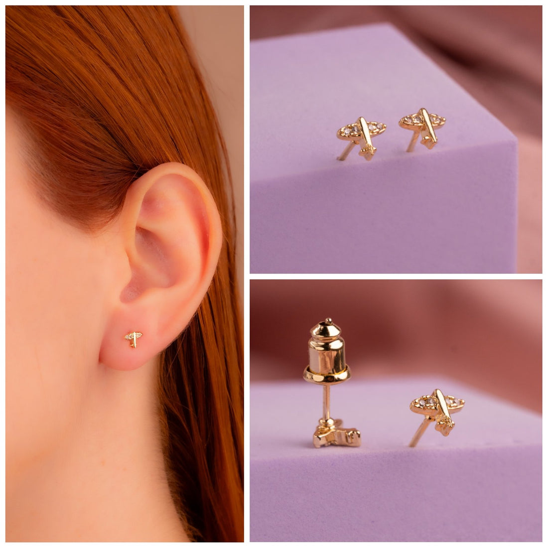 Topitos Aviones Dorados Ref: L913