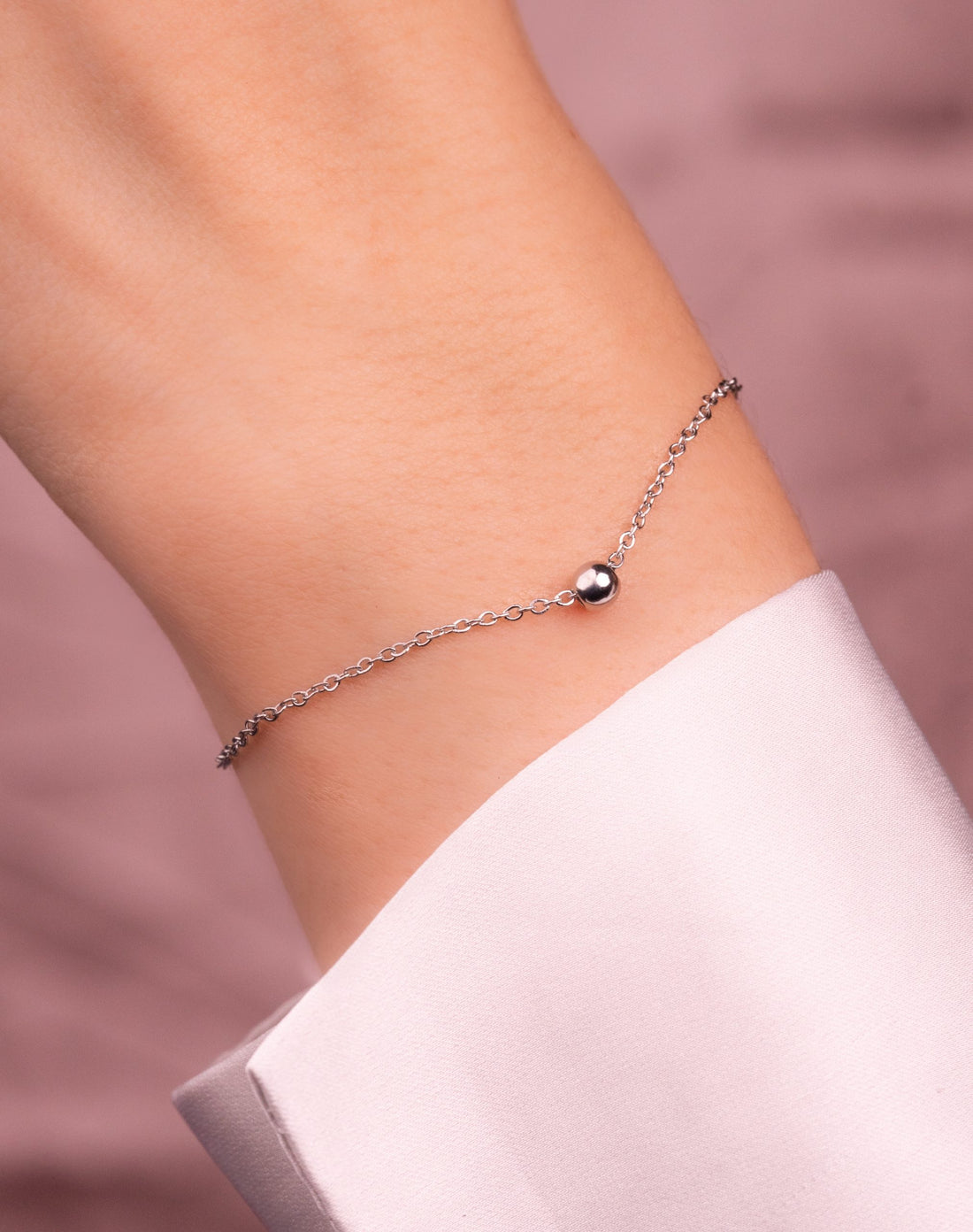 Pulsera Balín Mini Plateada  Ref: I391