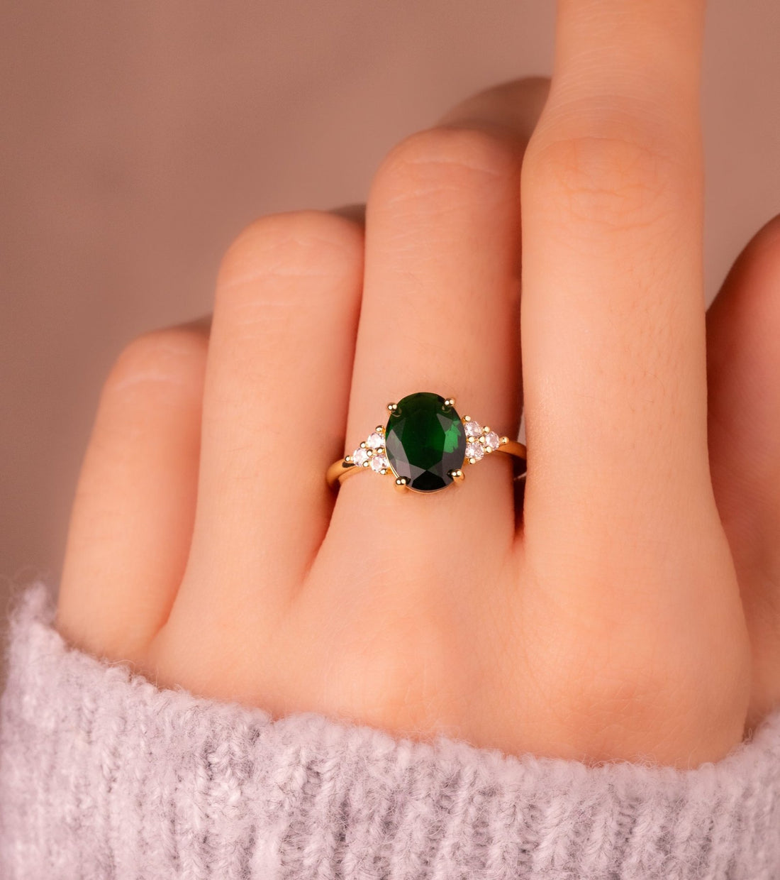 Anillo Piedra Esmeralda Ref: A1481