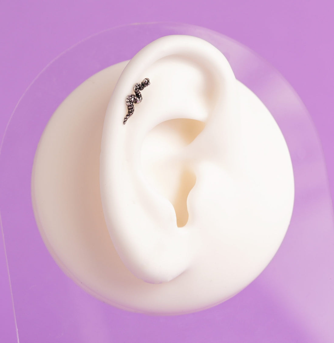 Piercing Serpiente Plateada  Ref: H148