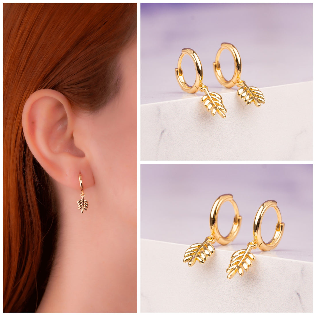 Candongas Hojas Doradas Ref: B963