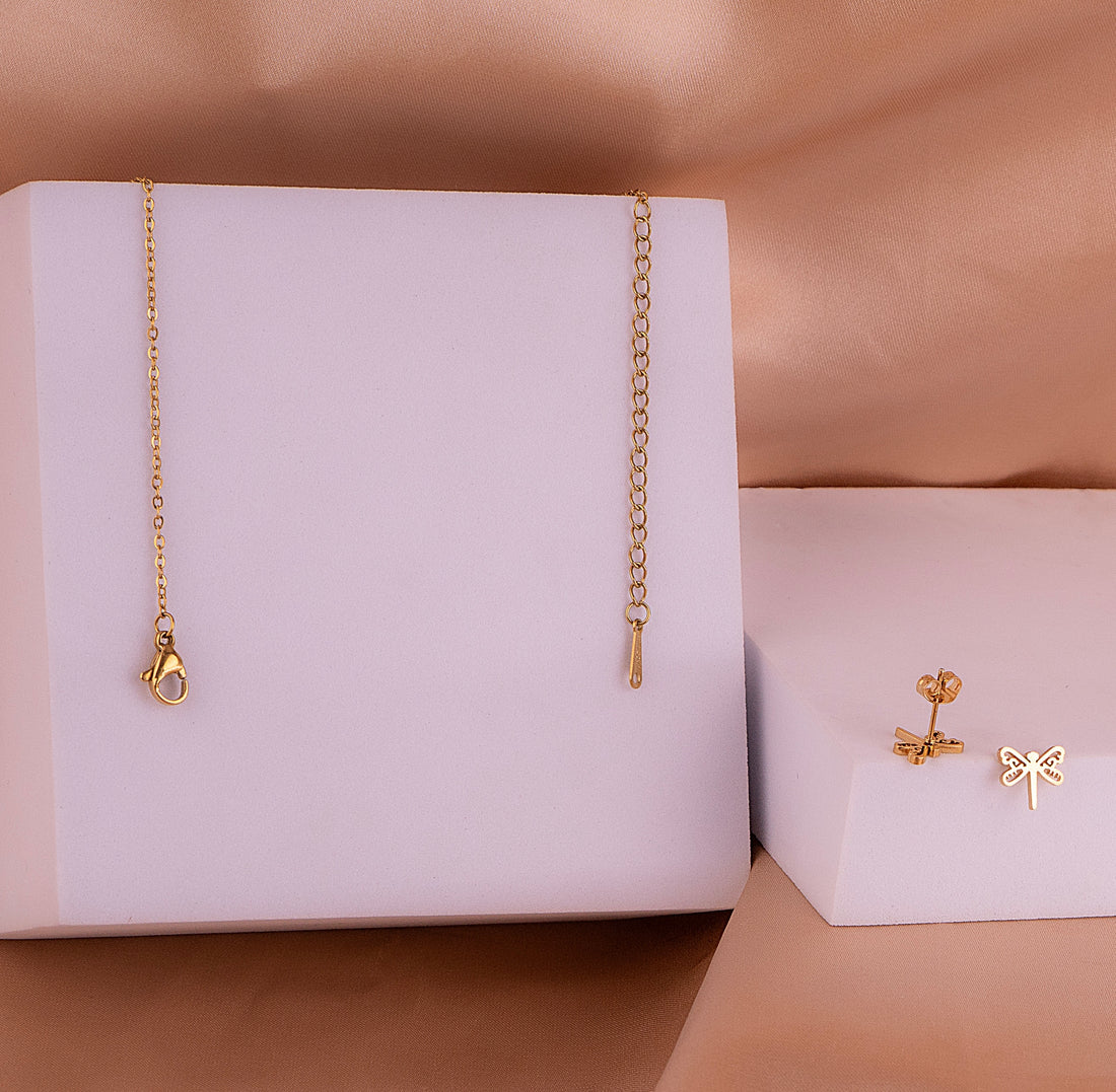 Juego Libélula Dorado Ref:G390