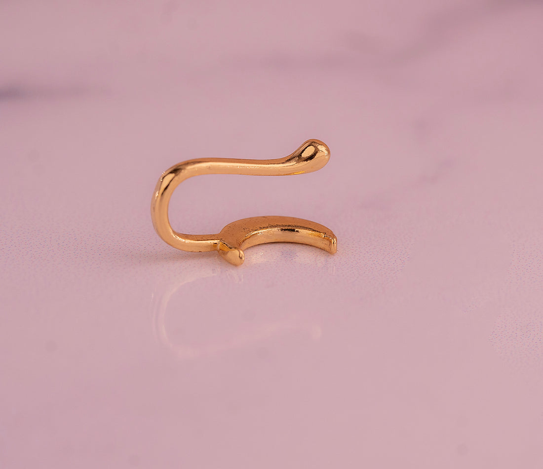 Clip Oreja/Nariz Luna Dorada Ref:E072