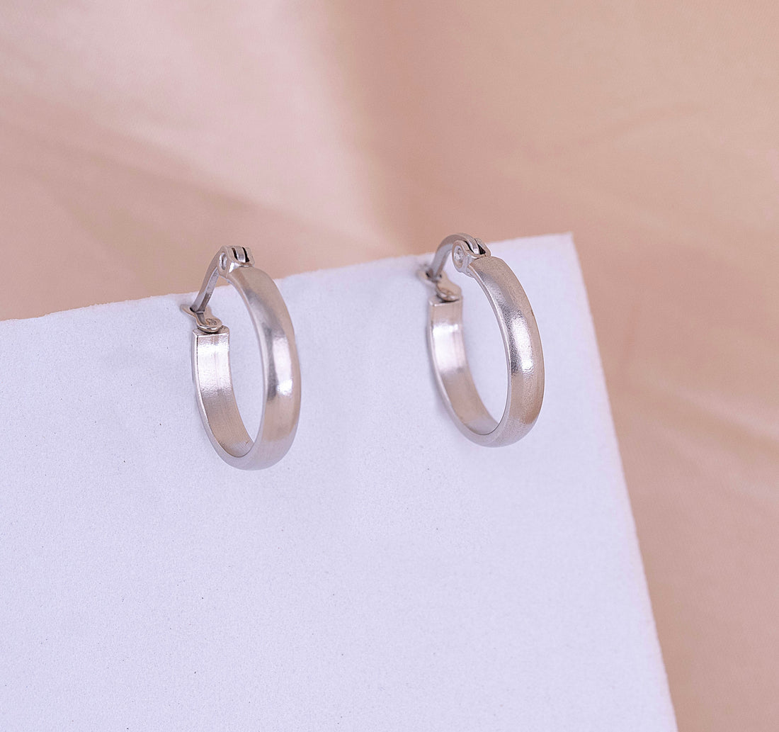 Candongas 17 mm Plateadas Ref: B509