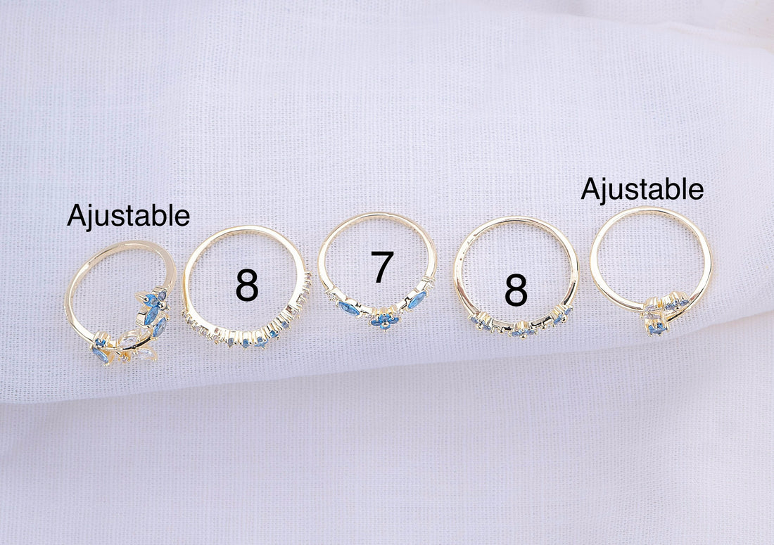 Set X 5 Anillos Azul Mágico Ref:J629