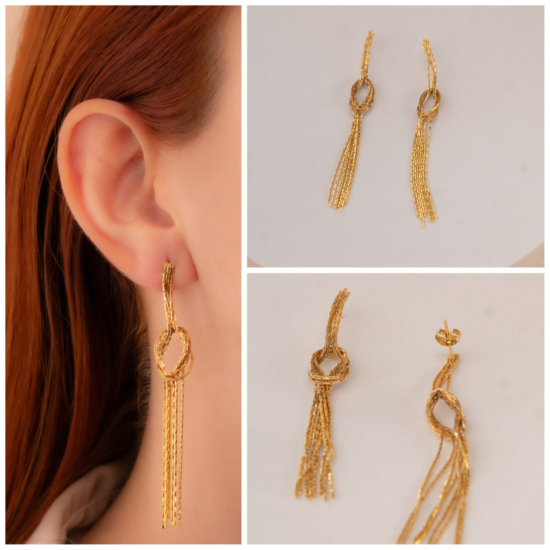Aretes Damiana Dorados Ref: B1438