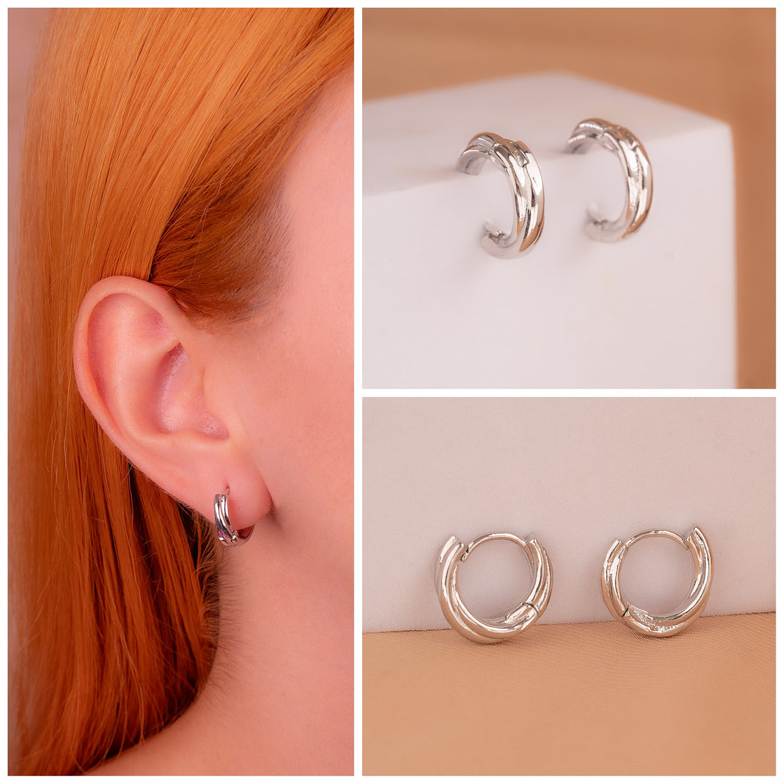 Candongas Cleo Plateadas Ref: B2901