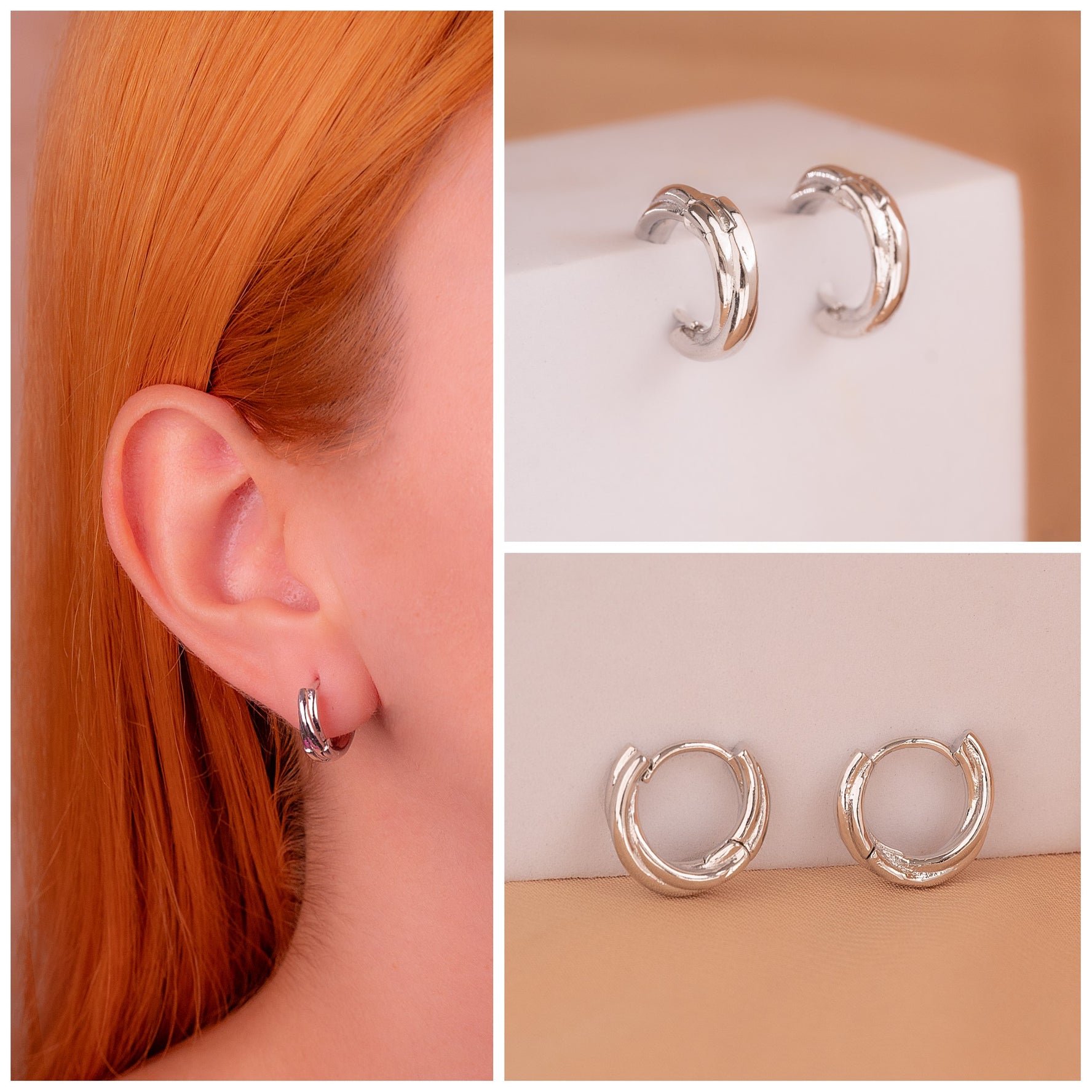 Candongas Cleo Plateadas Ref: B2901