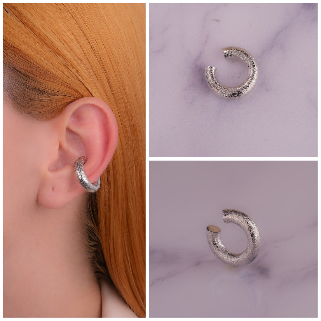 Ear Cuff Alina Plateado Ref: E804