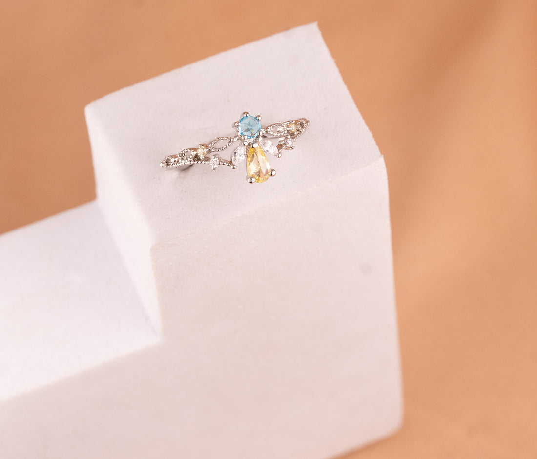 Anillo Ángel Plateado Ref:A2740