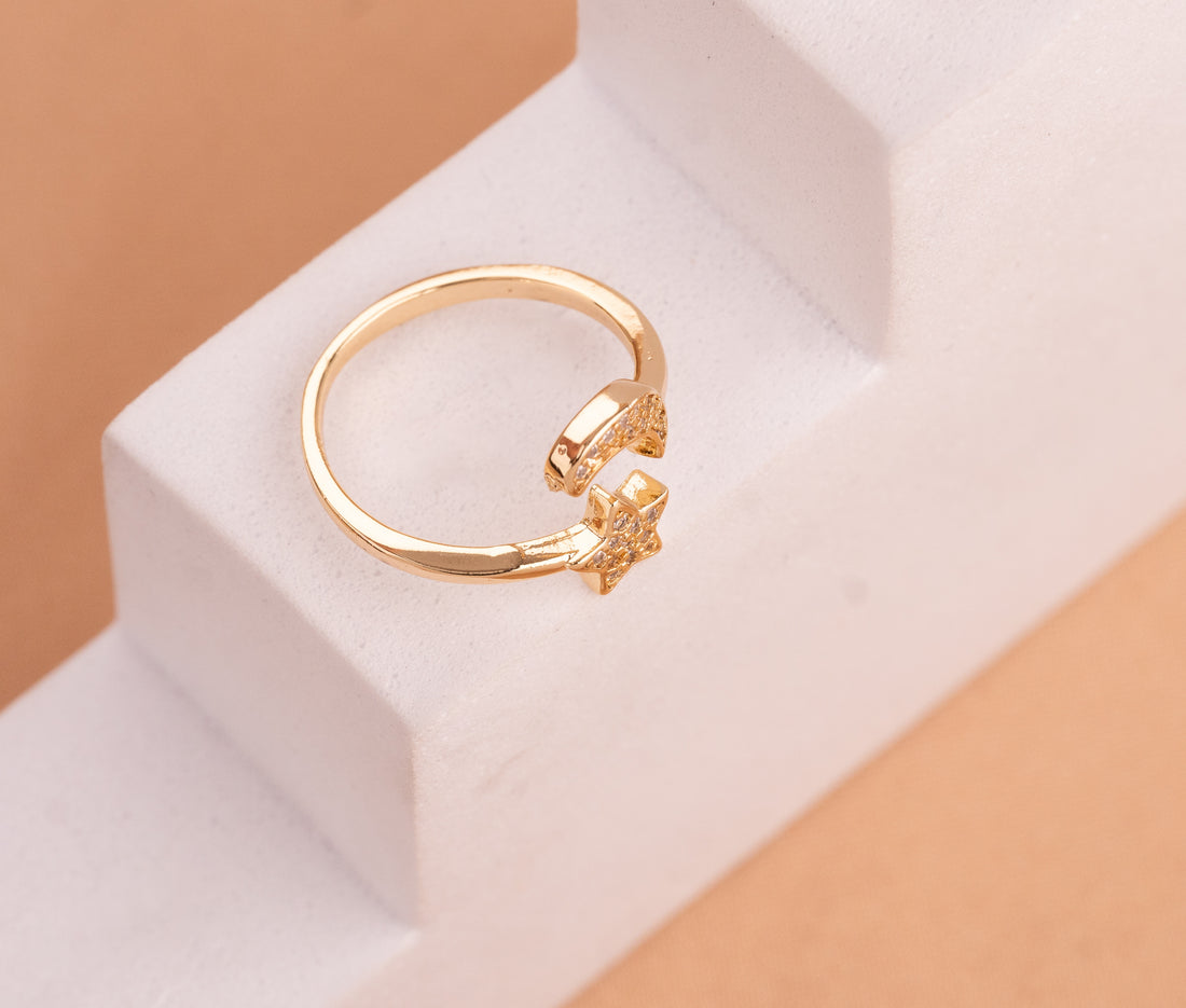 Anillo Luna Estrella Circones Ref:A2580