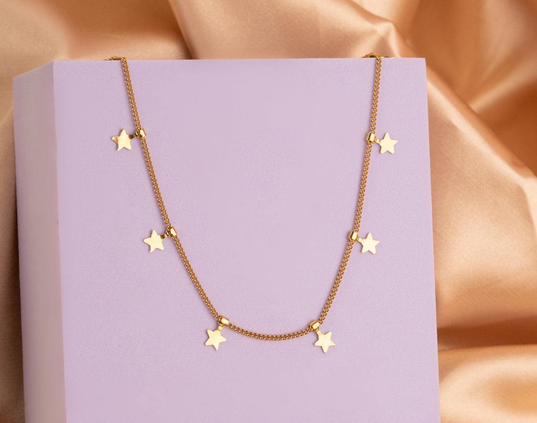 Chocker Estrellitas Dorado Ref:C343