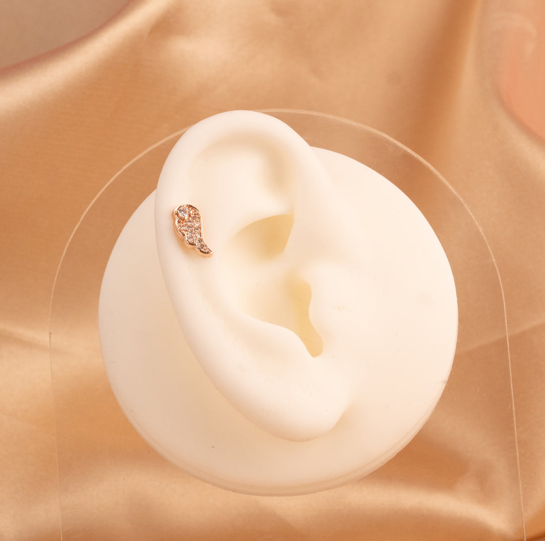 Piercing Ala Oro Rosa Ref:H069