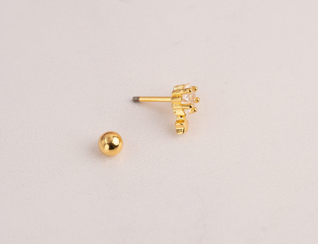 Piercing Tres Estrellas Dorado Ref: H648